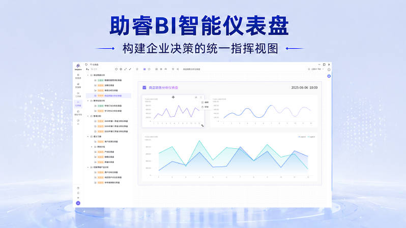 助睿BI智能仪表盘：构建企业决策的统一指挥视图