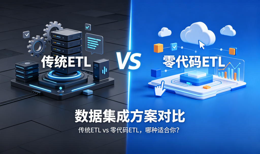 数据集成方案对比：传统ETL vs 零代码ETL，哪种适合你？