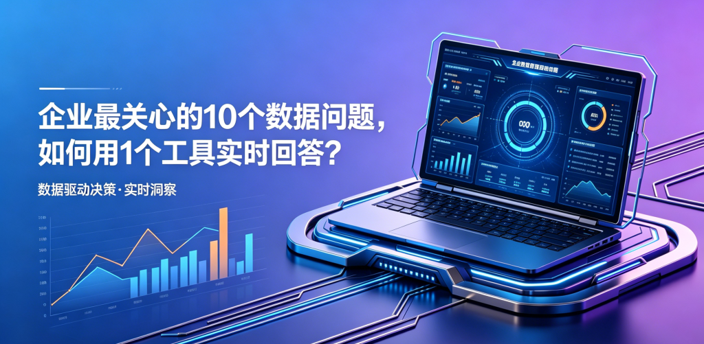 企业最关心的10个数据问题,如何用1个工具实时回答?