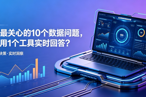企业最关心的10个数据问题，如何用1个工具实时回答？