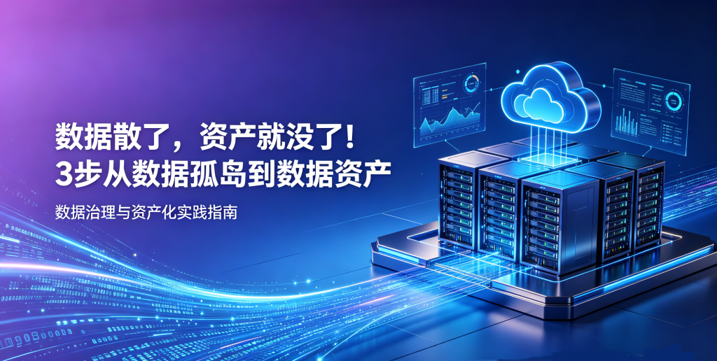 数据散了，资产就没了！3步教你从“数据孤岛”走向“数据资产”
