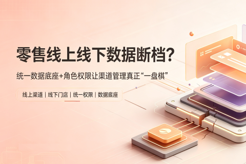 零售线上线下数据断档？统一数据底座+角色权限让渠道管理真正"一盘棋"