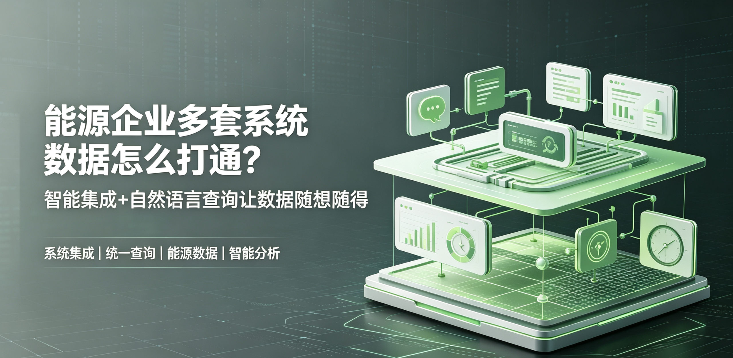 能源企业30多套系统数据怎么打通?智能集成+自然语言查询让数据随想随得