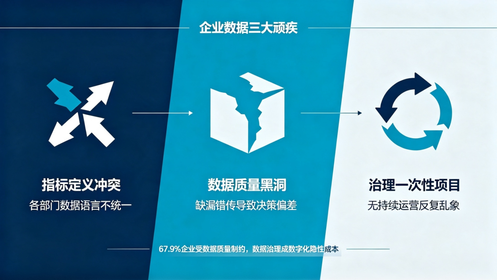 指标打架、数据堪忧?全流程数据治理平台如何让企业真正敢用数据