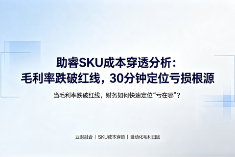 当毛利率跌破红线，财务如何快速定位“亏在哪”？