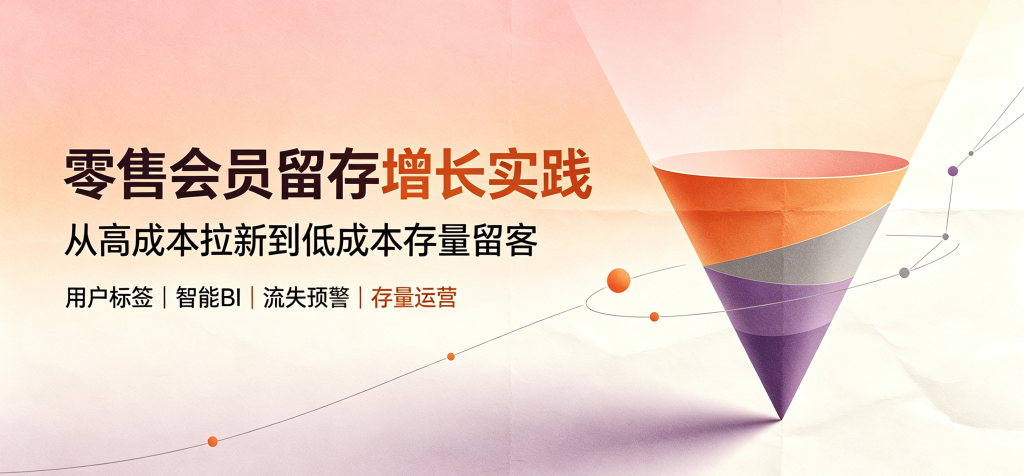 会员留存率低于20%?告别粗放式触达,用数据标签+BI构建"留量"护城河