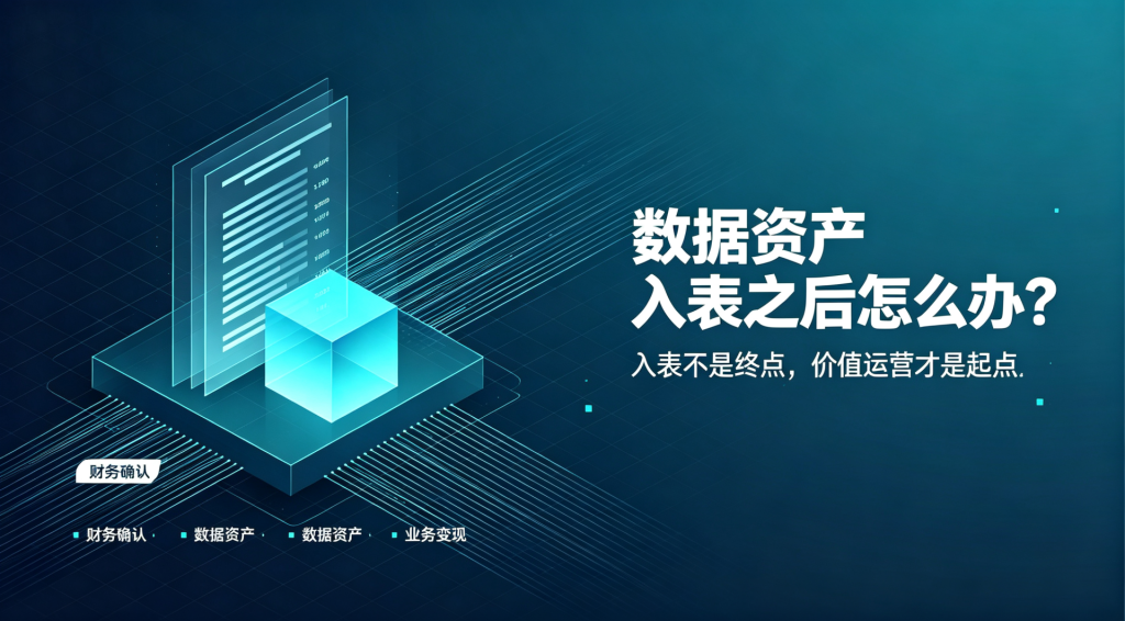 数据资产"入表"之后怎么办？——从资产确认到价值运营的进阶路径