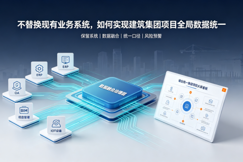 不替换现有业务系统，如何实现建筑集团项目全局数据统一