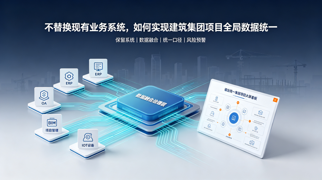 不替换现有业务系统，如何实现建筑集团项目全局数据统一