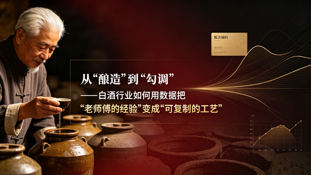 从"酿造"到"勾调"——白酒行业如何用数据把"老师傅的经验"变成"可复制的工艺"?