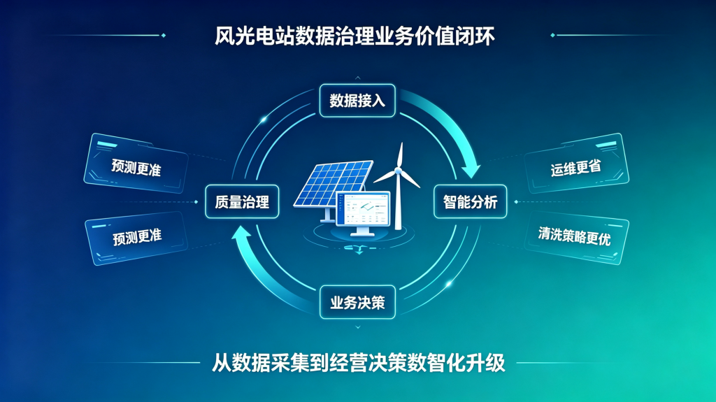 风光电站时序数据治理:海量采集数据转化为发电预测与设备运维决策依据