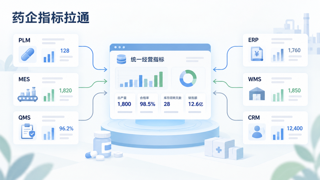 药企指标拉通：医药制造企业如何破解多系统指标口径分裂难题