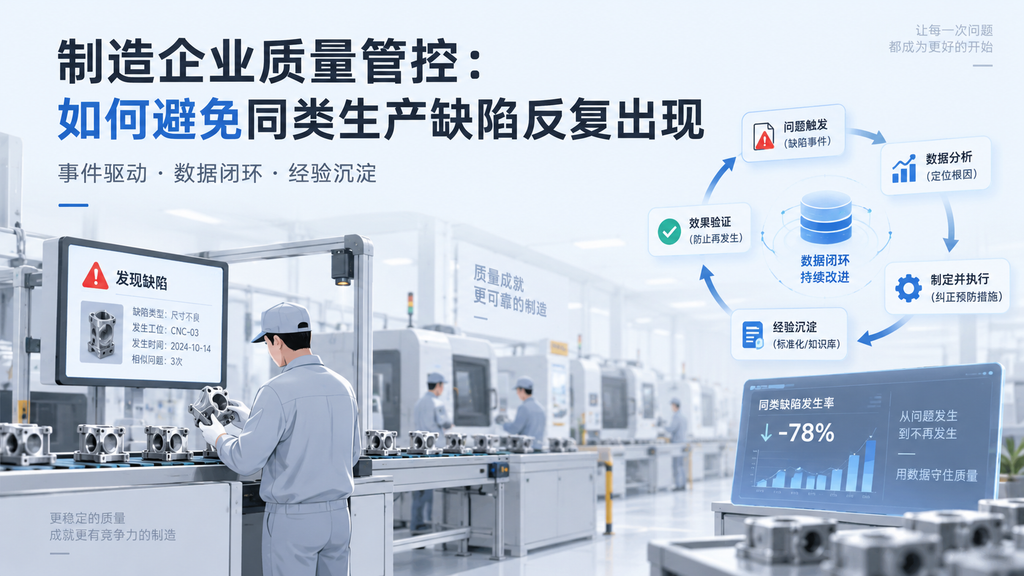 制造企业质量管控：如何避免同类生产缺陷反复出现