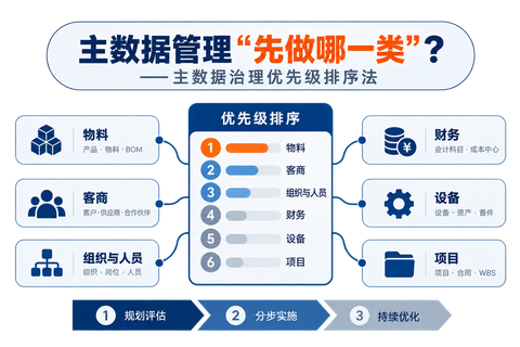 主数据管理 “先做哪一类”？—— 主数据治理优先级排序法