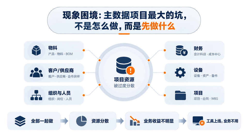 主数据管理 “先做哪一类”?—— 主数据治理优先级排序法