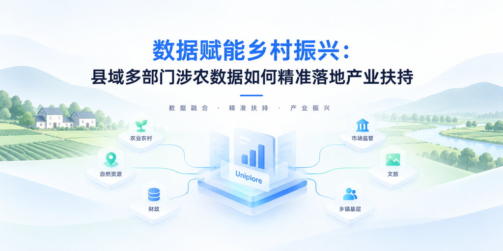 数据赋能乡村振兴：县域多部门涉农数据如何精准落地产业扶持