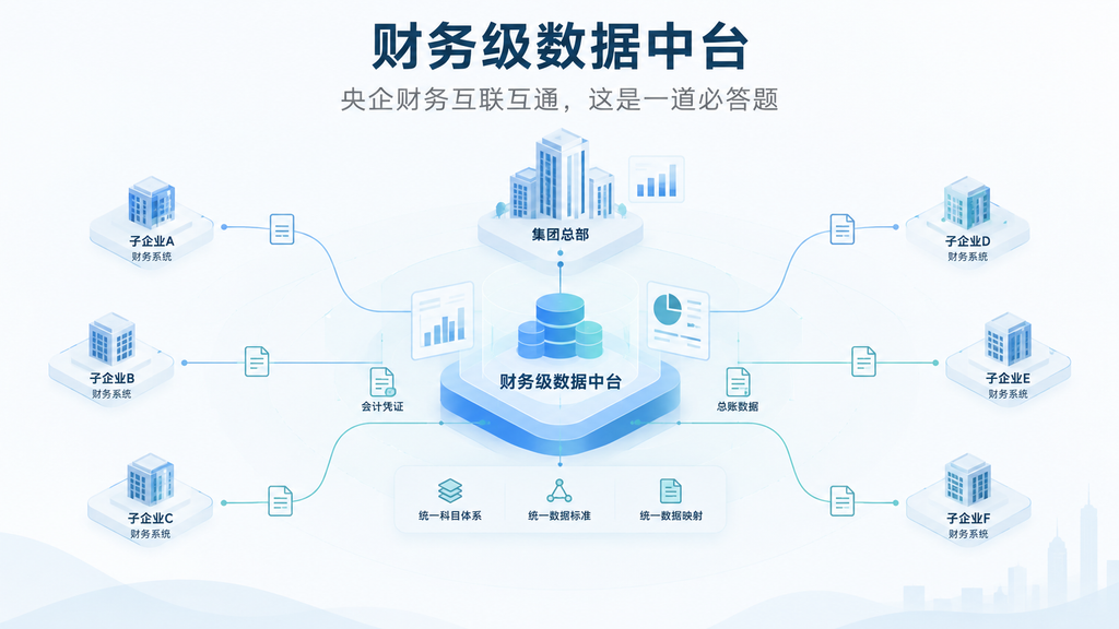 财务级数据中台:央企财务互联互通,这是一道必答题