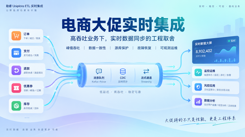 电商大促实时集成：高吞吐业务下，实时数据同步的工程取舍