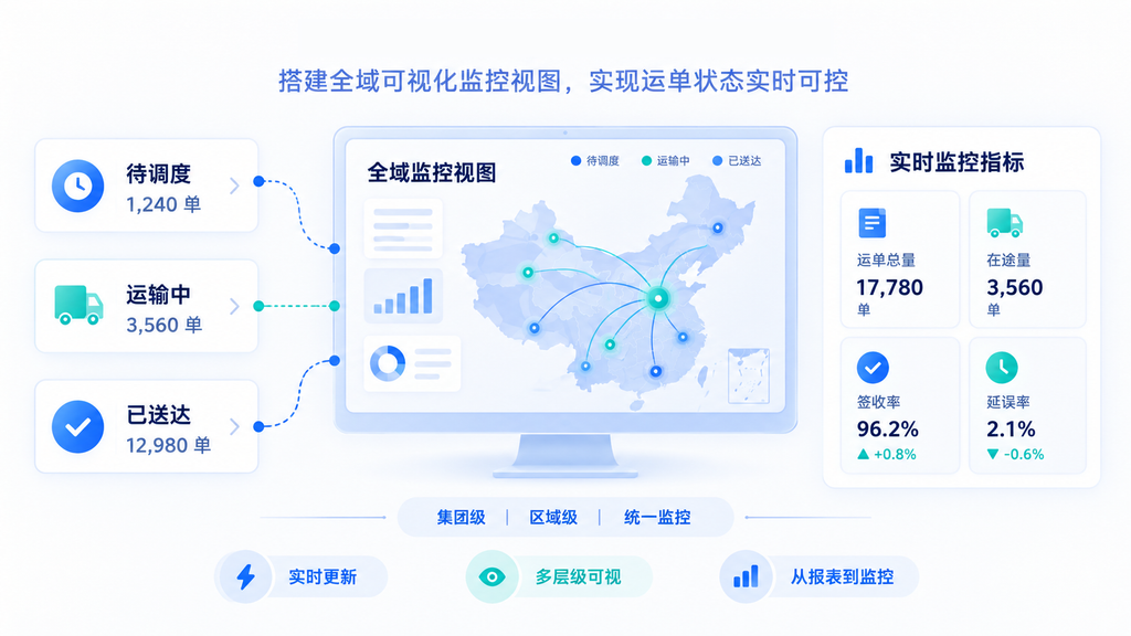 破除多系统割裂:物流集团多TMS并存下的全网运单统一管控方案