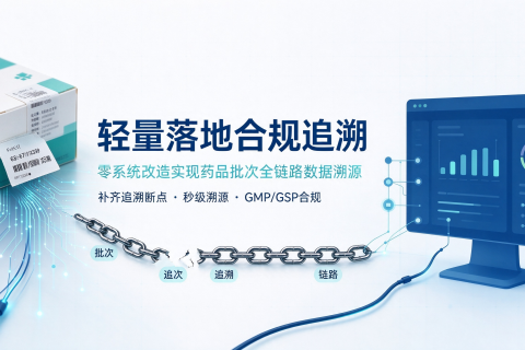 轻量落地合规追溯：零系统改造实现药品批次全链路数据溯源
