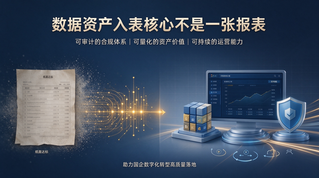 跳出报表式入表误区:国企数据资产合规确权与价值落地解决方案