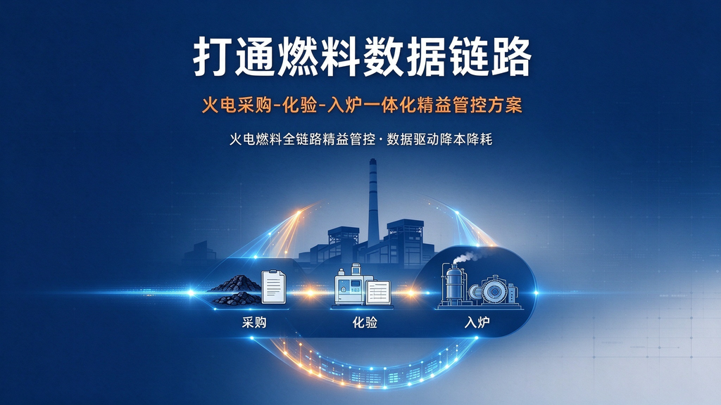 火电数据治理:燃料采购-化验-入炉全链路精益管控方案
