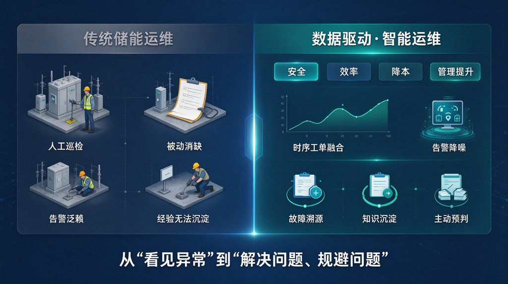 储能智能运维升级:基于时序测点与工单数据的融合分析方法