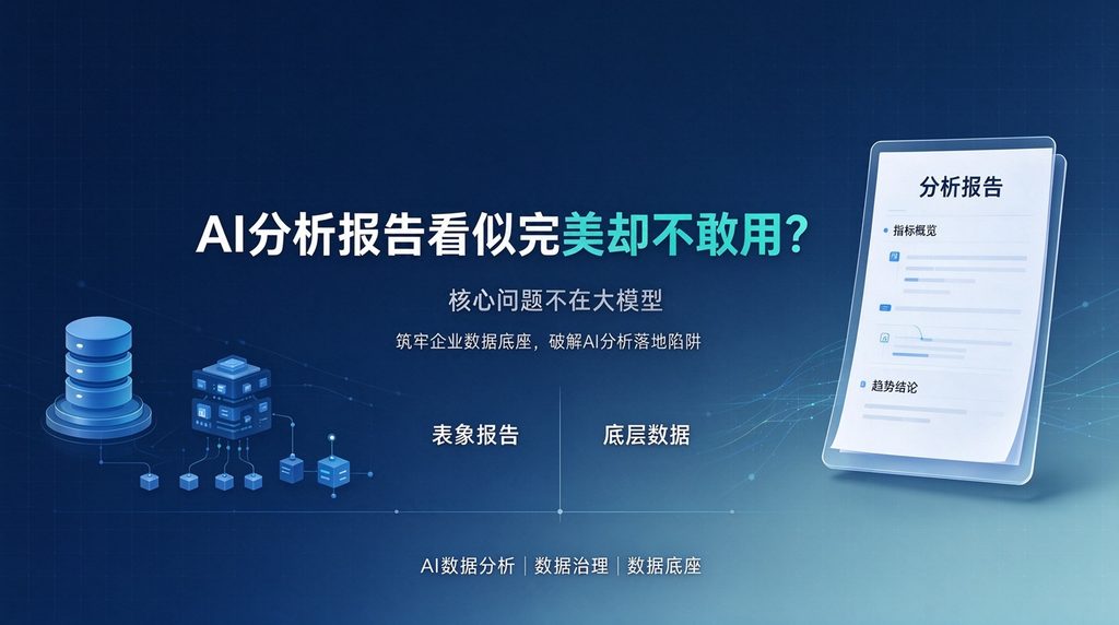 AI分析报告看似完美却不敢用？核心问题不在大模型