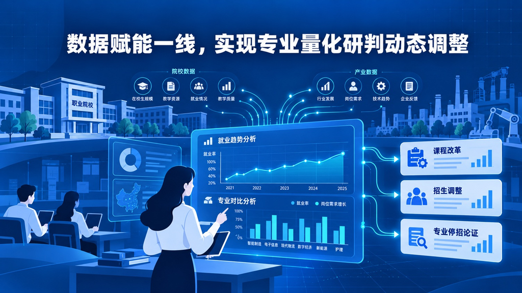 职校专业动态调整:依托就业与产业数据构建专业质量评估体系