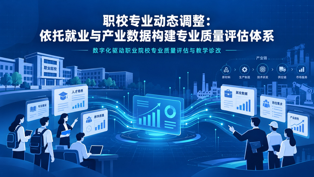 职校专业动态调整:依托就业与产业数据构建专业质量评估体系