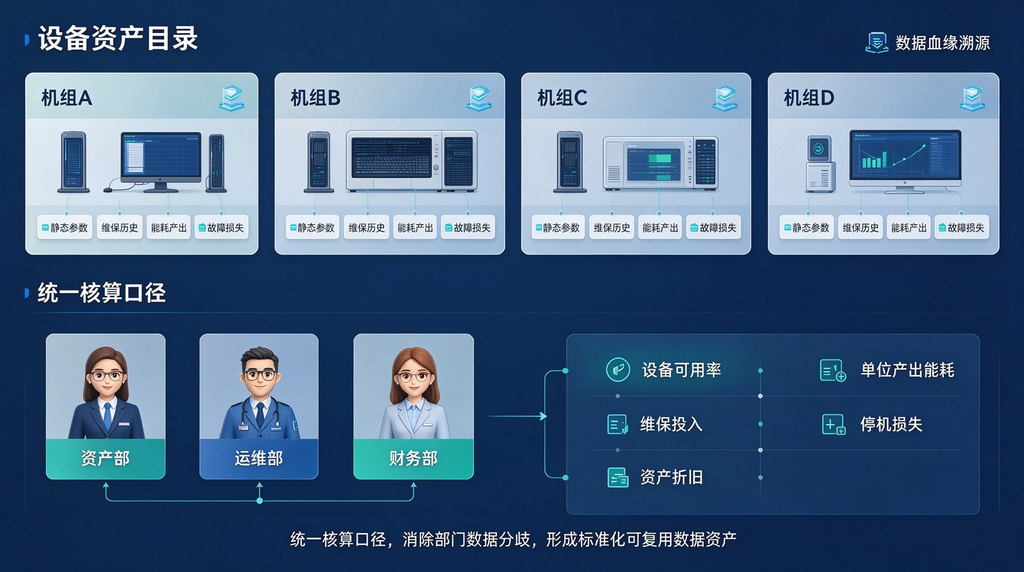 能源集团存量设备资产盘活,数字化如何评估设备运营效益