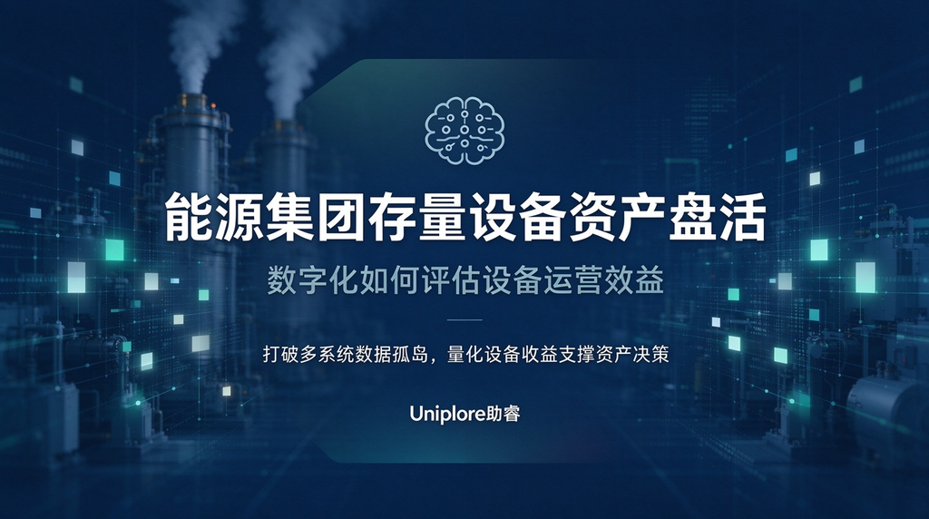 能源集团存量设备资产盘活,数字化如何评估设备运营效益