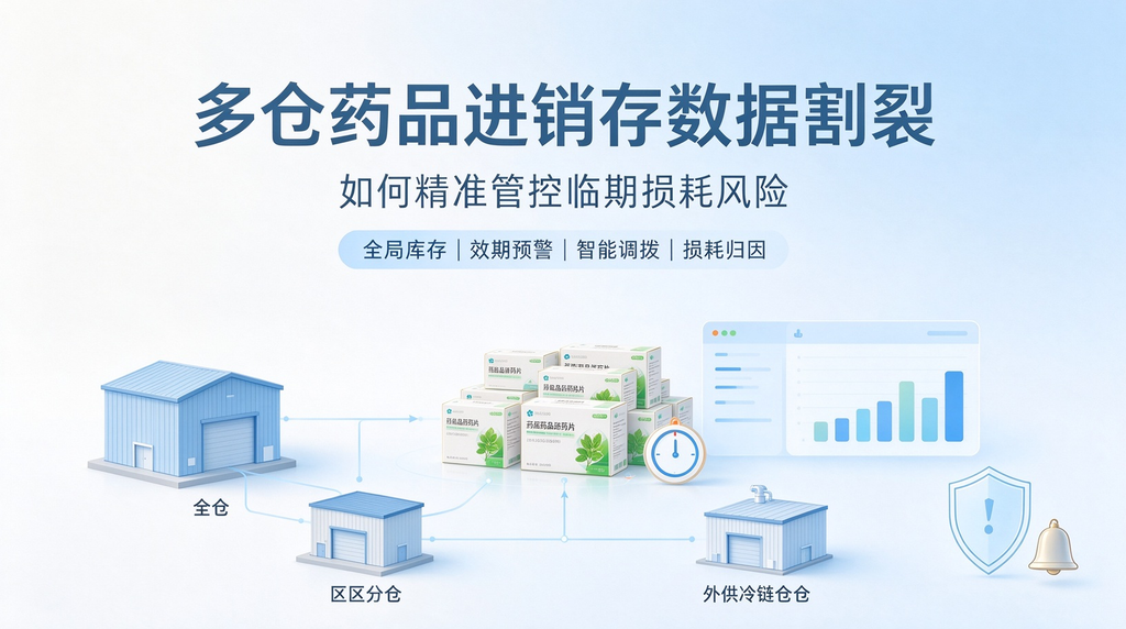 多仓药品进销存数据割裂,如何精准管控临期损耗风险