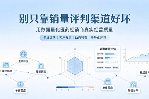 别只靠销量评判渠道好坏，用数据量化医药经销商真实经营质量