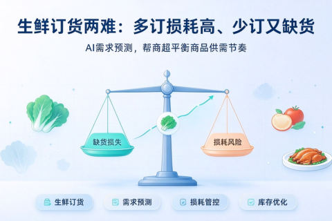 生鲜订货两难：多订损耗高、少订又缺货，商超如何平衡商品供需节奏？