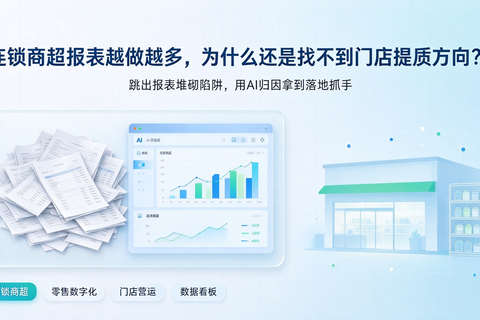 连锁商超报表越做越多，为什么还是找不到门店提质方向？