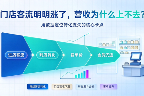 门店客流明明涨了，营收为什么上不去？用数据定位转化流失的核心卡点