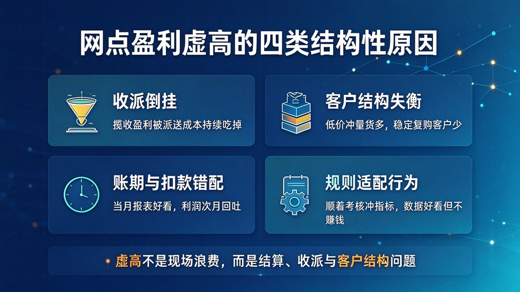 网点营收差距越来越大,怎么判断快运网点是真盈利还是虚高?