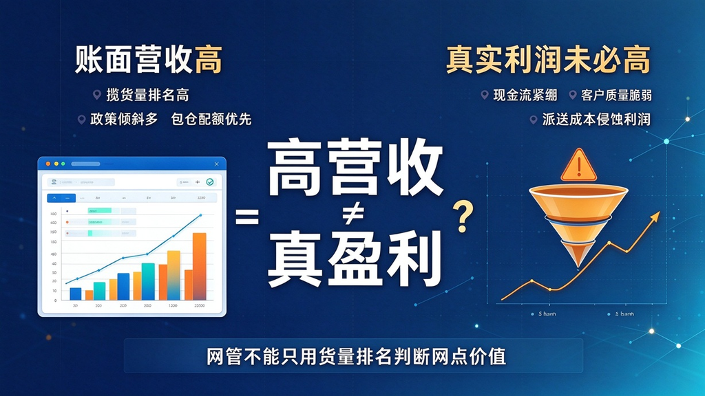 网点营收差距越来越大,怎么判断快运网点是真盈利还是虚高?