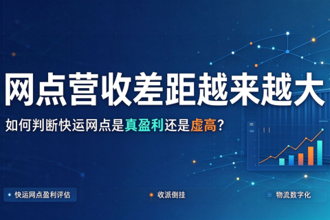 网点营收差距越来越大，怎么判断快运网点是真盈利还是虚高？