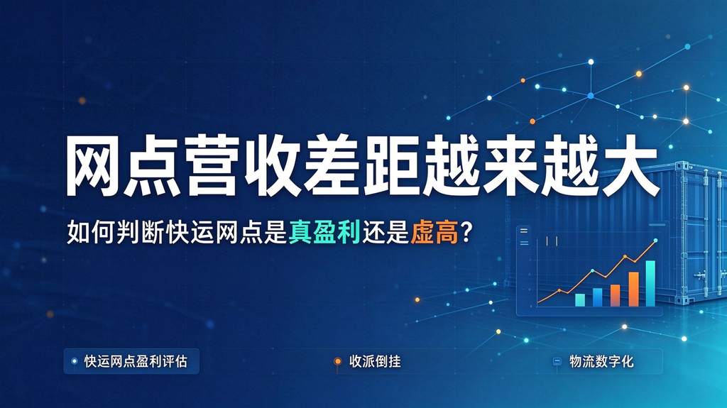 网点营收差距越来越大,怎么判断快运网点是真盈利还是虚高?