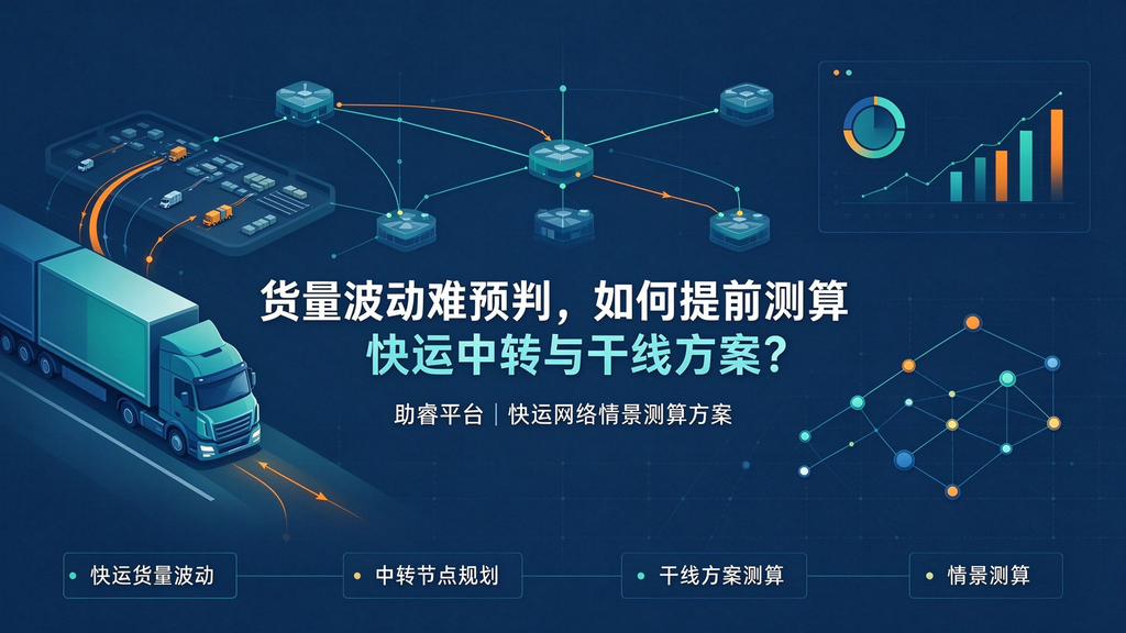 货量波动难预判,如何提前测算快运中转与干线方案?